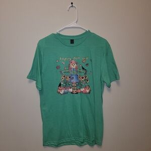 Green Happy fall yall medium gildan tee shirt.